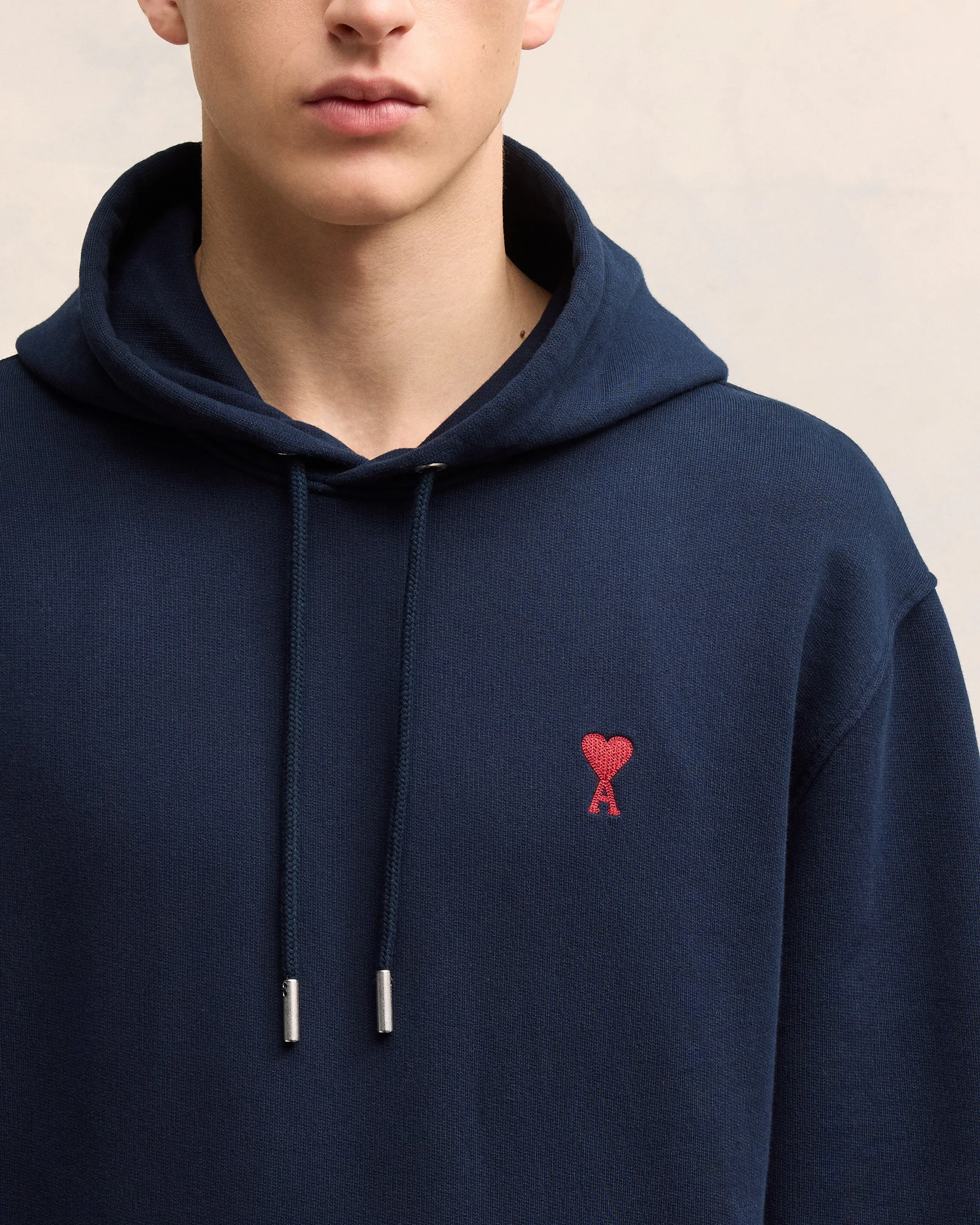 Hoodie bleu en coton Ami de Coeur sold by Ami product image thumbnail 4