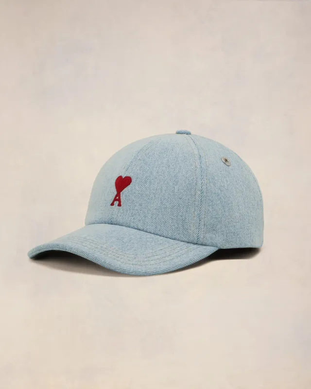 Casquette Broderie Ami de Coeur Rouge sold by Ami