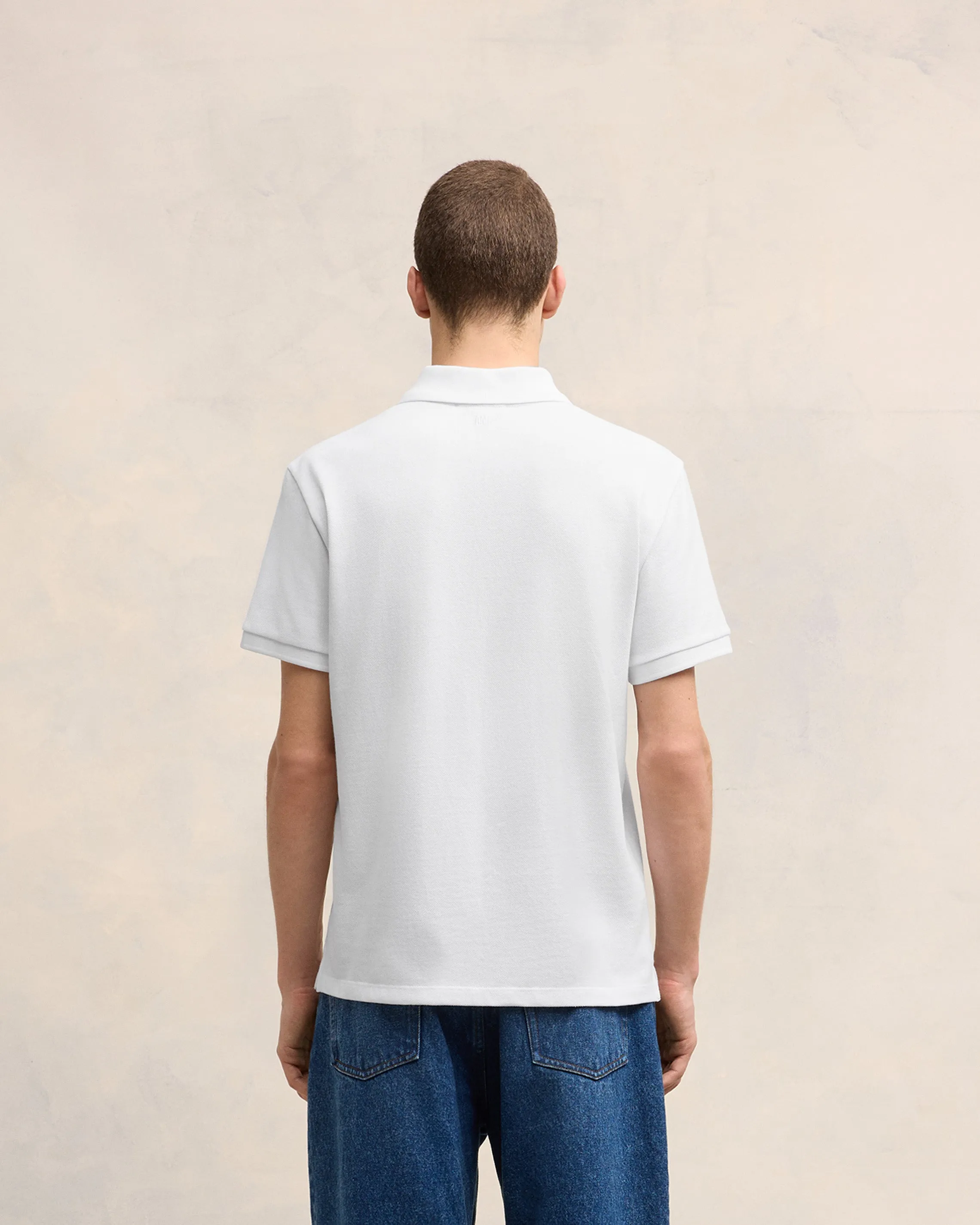 Polo Ami De Coeur Rouge Blanc en Coton sold by Ami product image thumbnail 5