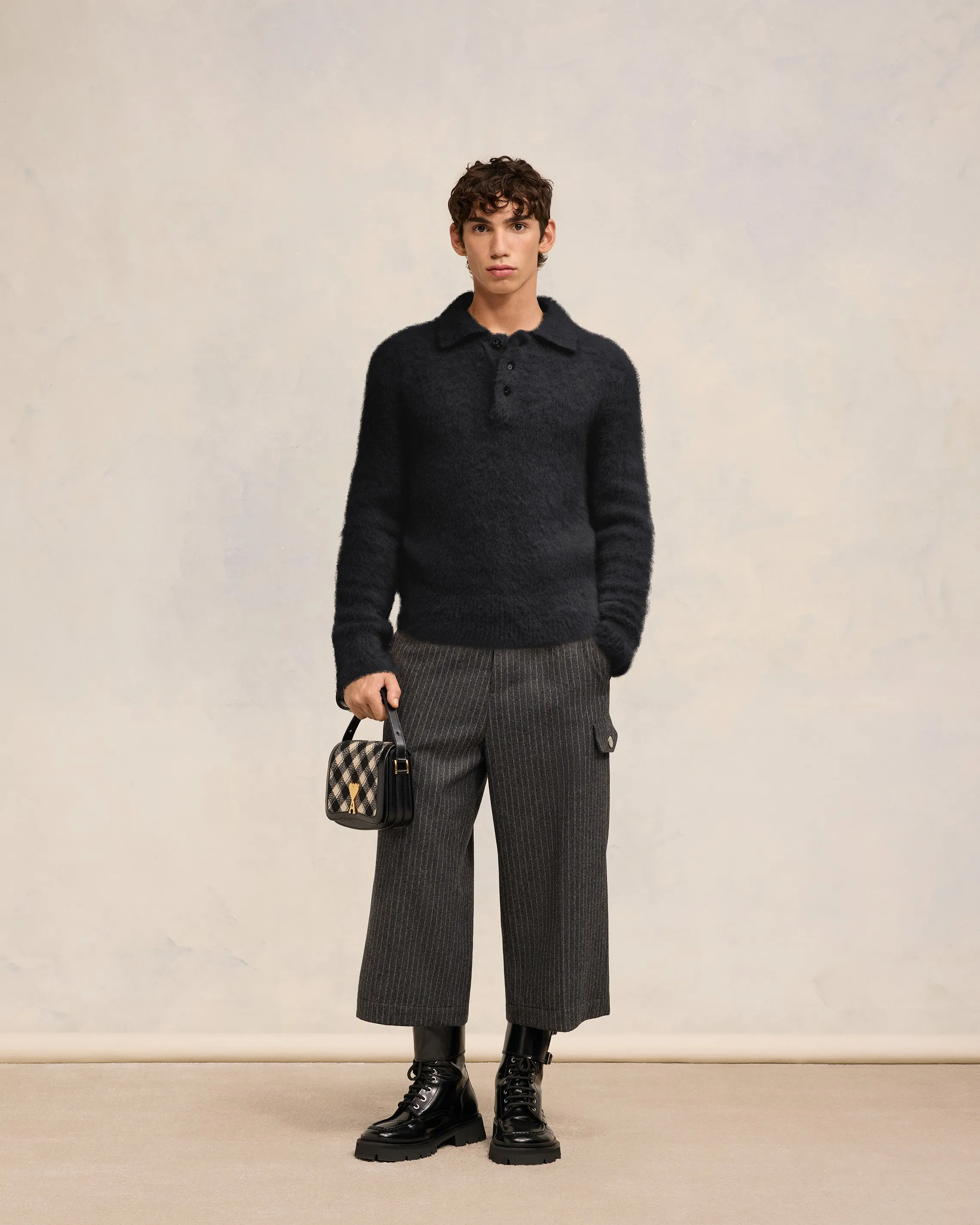 Polo En Alpaga Mohair Brossé sold by Ami