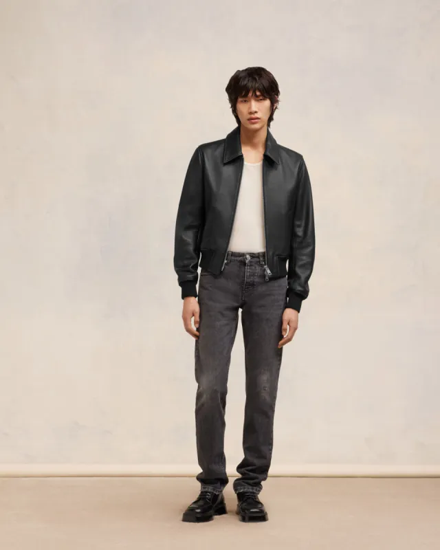 Blouson Zippé En Cuir sold by Ami