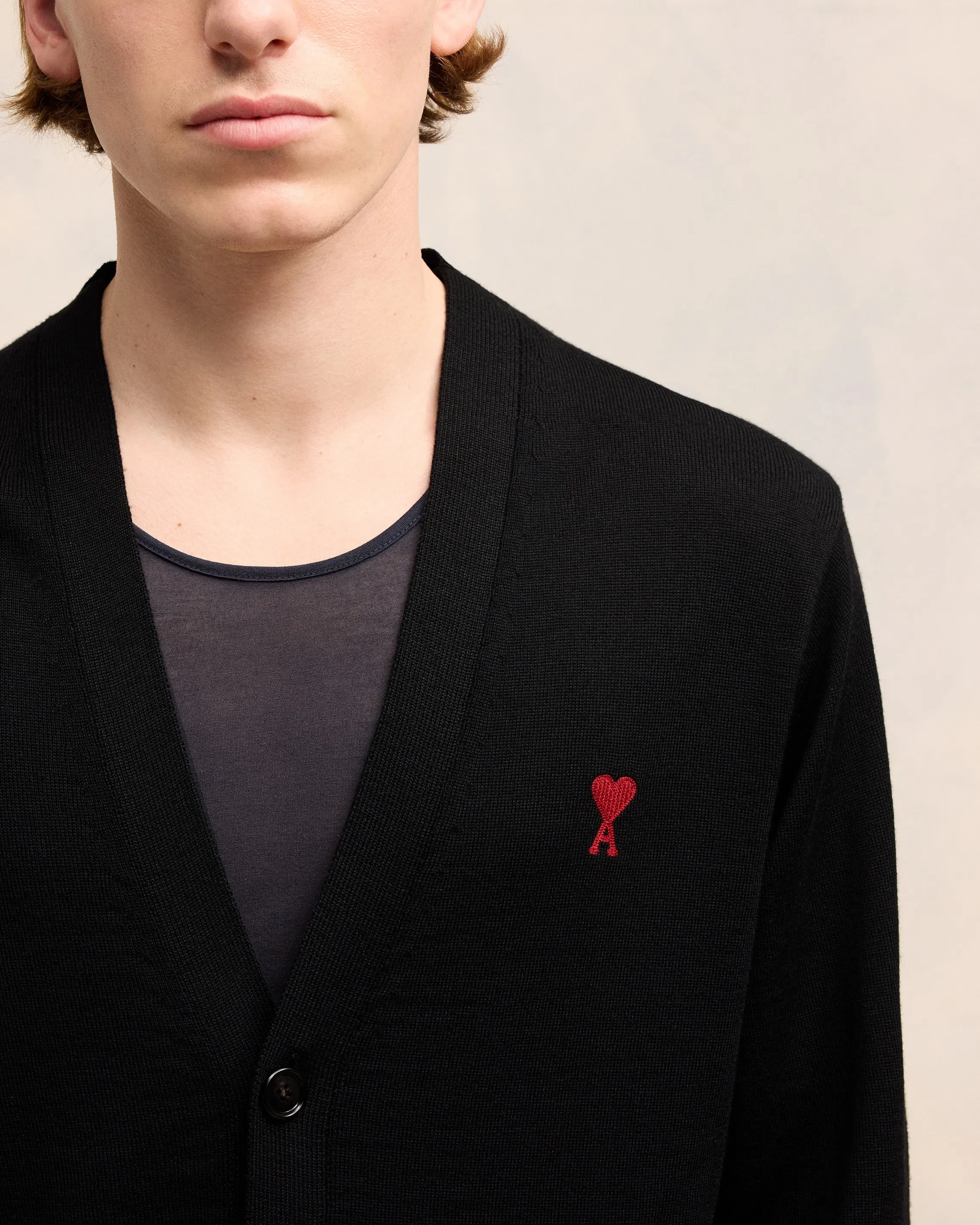 Cardigan Noir Ami de Coeur En Laine sold by Ami product image thumbnail 4