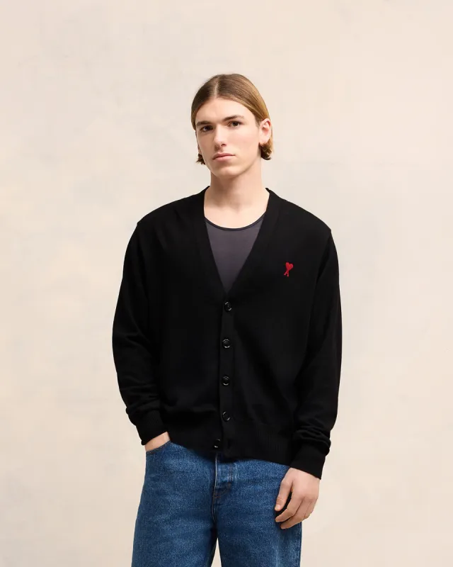 Cardigan Noir Ami de Coeur En Laine sold by Ami
