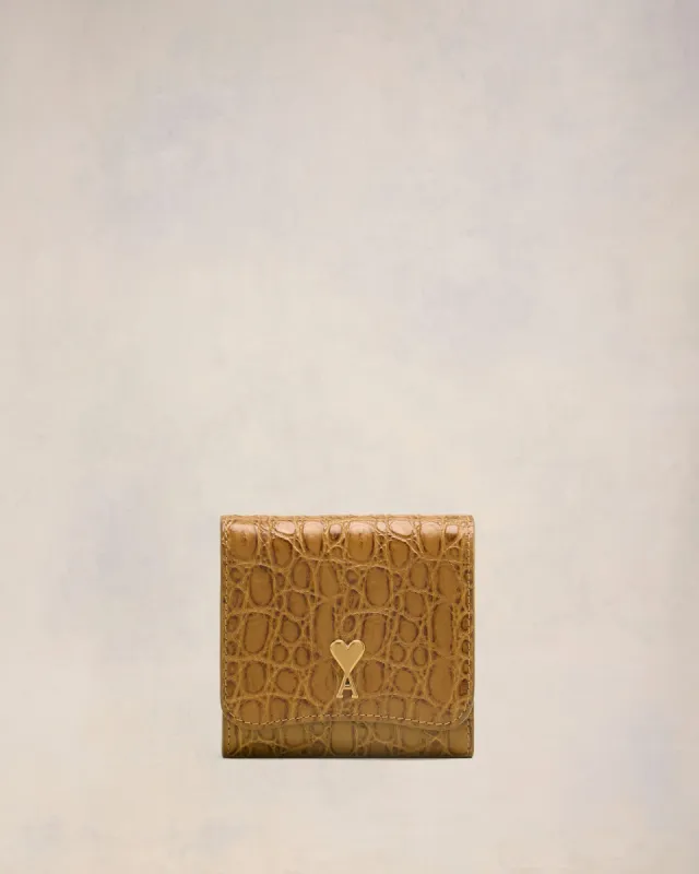 Portefeuille Marron Compact Paris Paris En Cuir sold by Ami