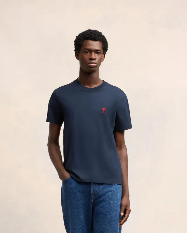 T-shirt Bleu Ami De Coeur En Coton Biologique sold by Ami