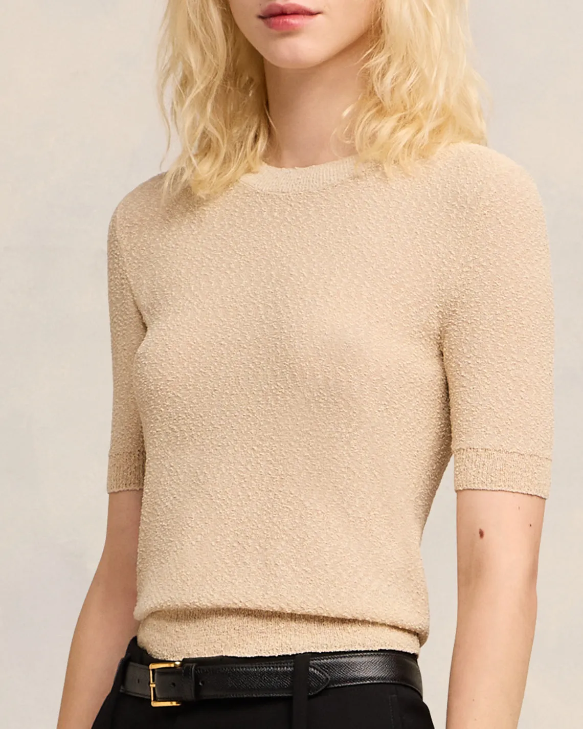 T-shirt Col Rond Crop Bouclé sold by Ami product image thumbnail 4