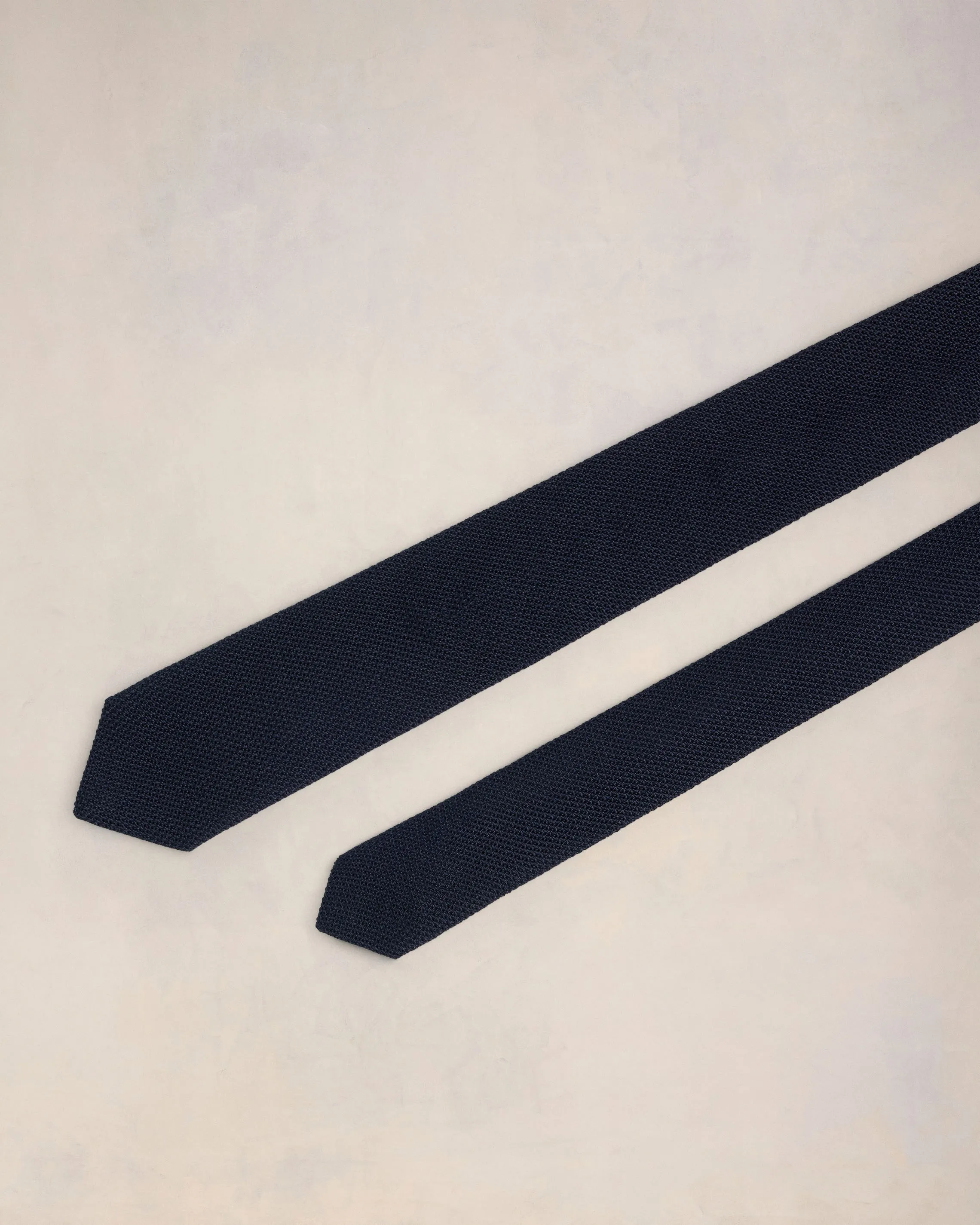 Cravate Bleue En Grenadine De Soie sold by Ami product image thumbnail 2