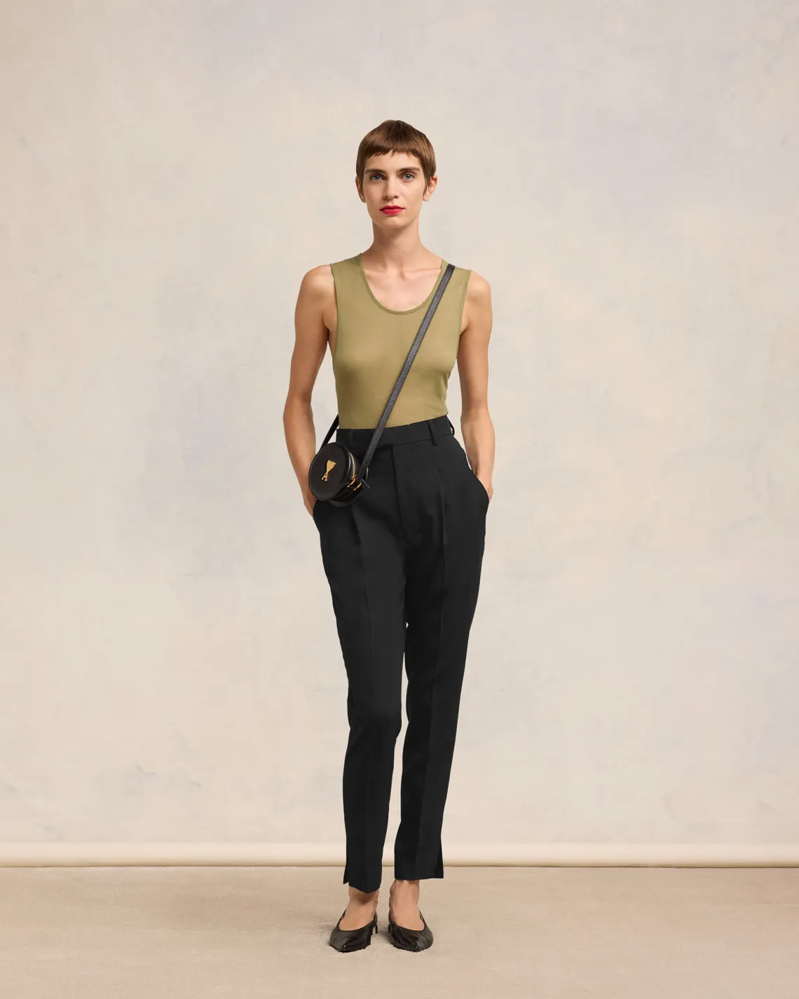 Pantalon Cigarette Taille Haute sold by Ami