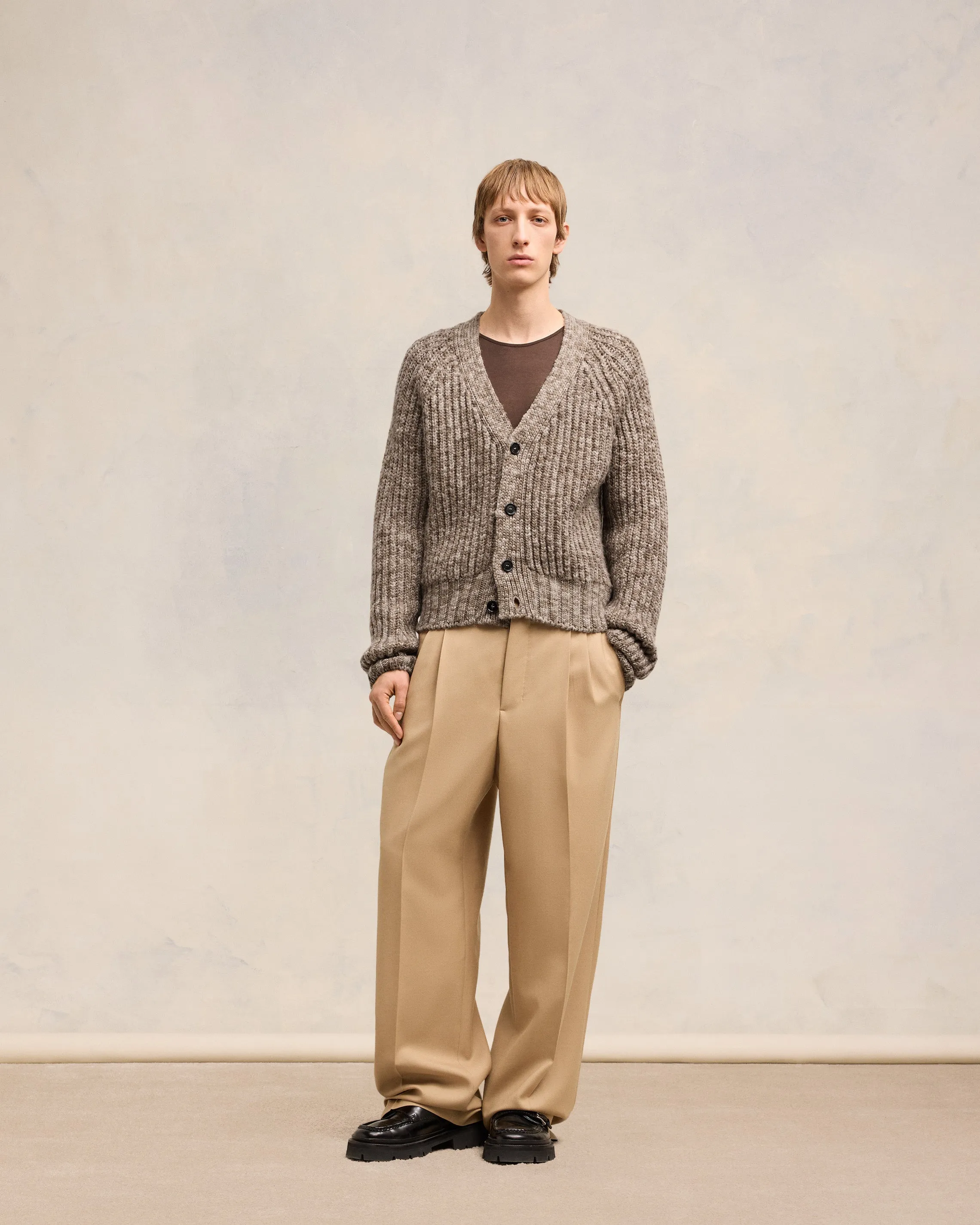 Cardigan A Côtes sold by Ami