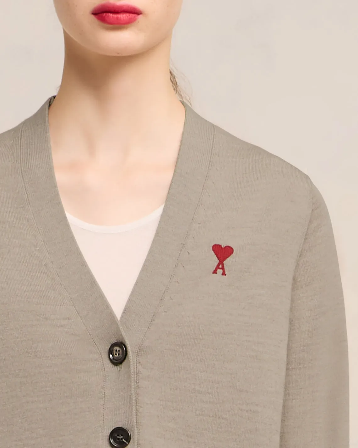 Cardigan Ami de Coeur Rouge sold by Ami product image thumbnail 4
