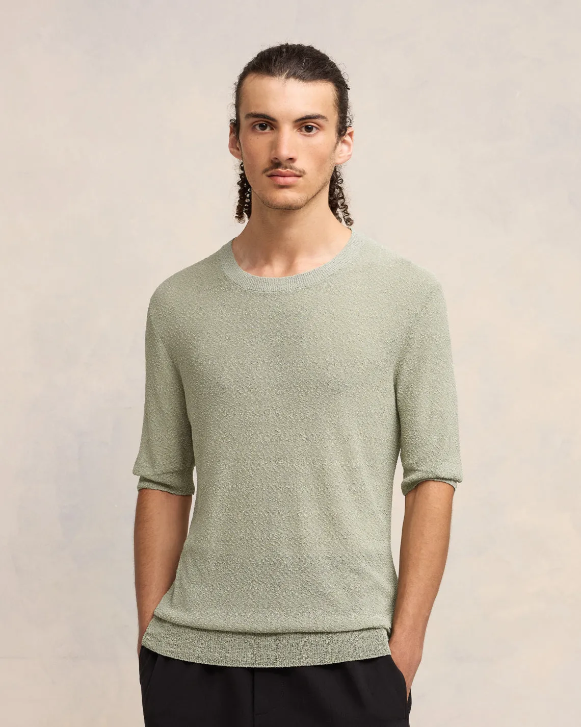 T-shirt Col Rond Bouclé sold by Ami product image thumbnail 3