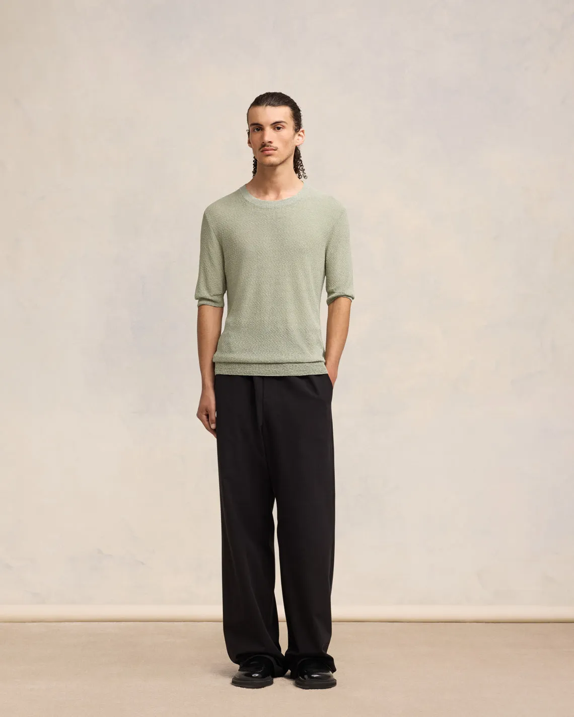 T-shirt Col Rond Bouclé sold by Ami