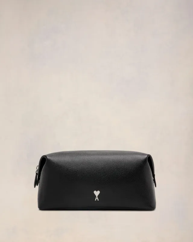 Trousse De Toilette Noire Paris Paris En Cuir made by Ami