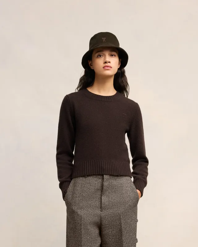 Pull Col Rond Ami de Coeur Cachemire made by Ami