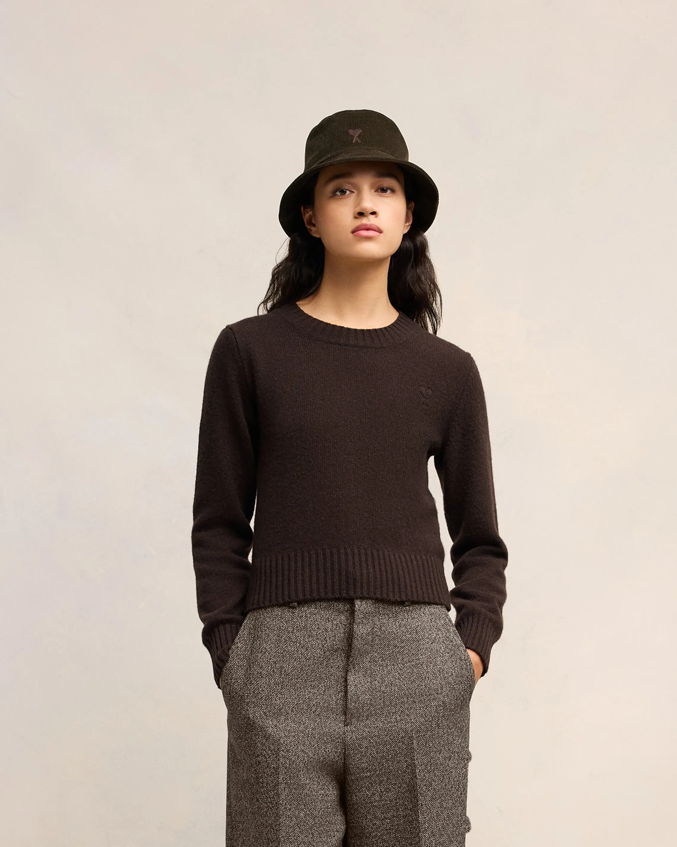 Pull Col Rond Ami de Coeur Cachemire sold by Ami