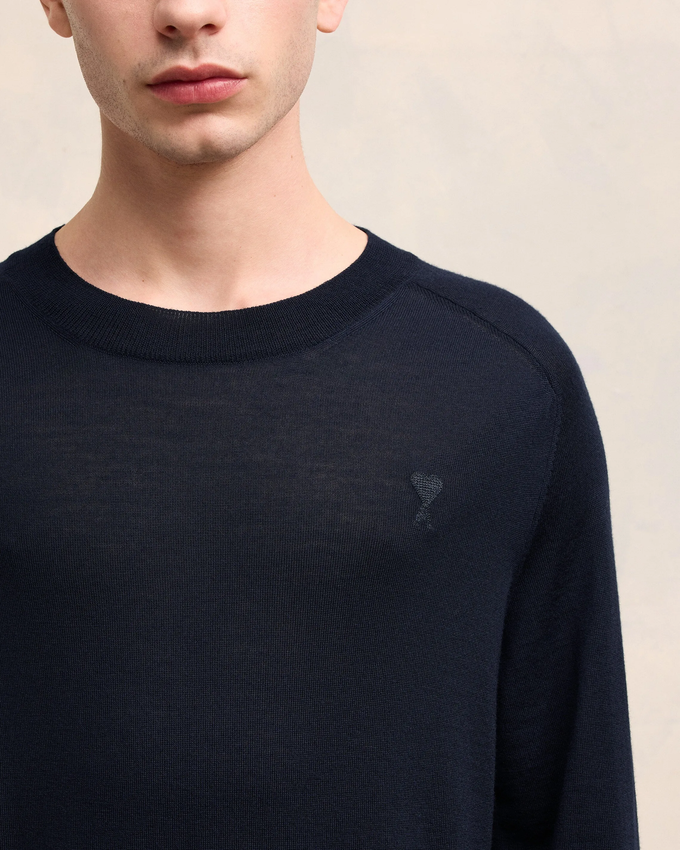 Pull Col Rond Ami de Coeur Ton Sur Ton sold by Ami product image thumbnail 4