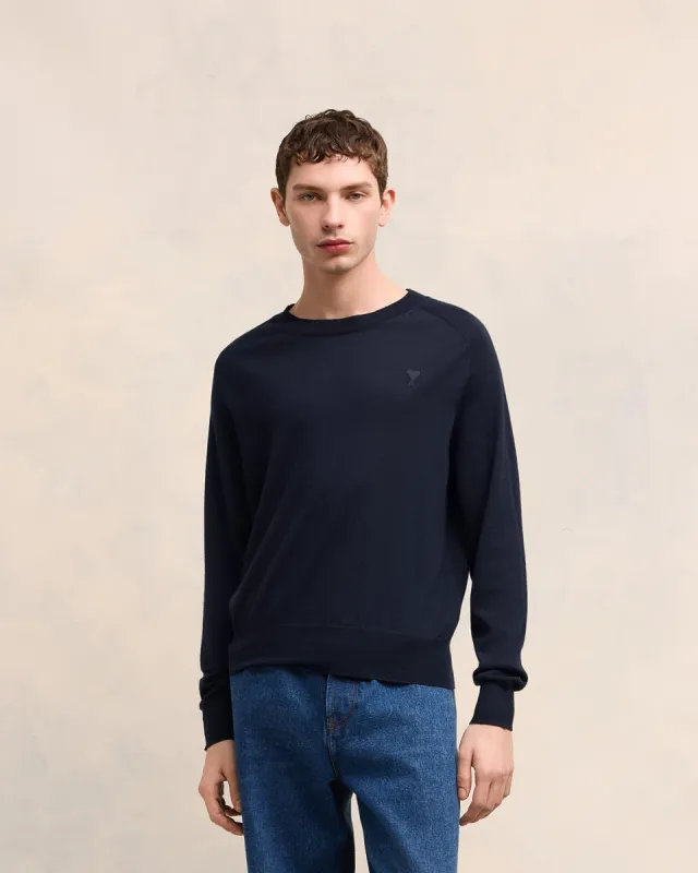 Pull Col Rond Ami de Coeur Ton Sur Ton sold by Ami