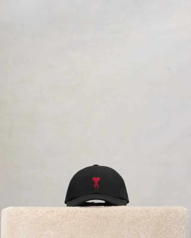 Casquette Broderie Ami de Coeur Rouge sold by Ami