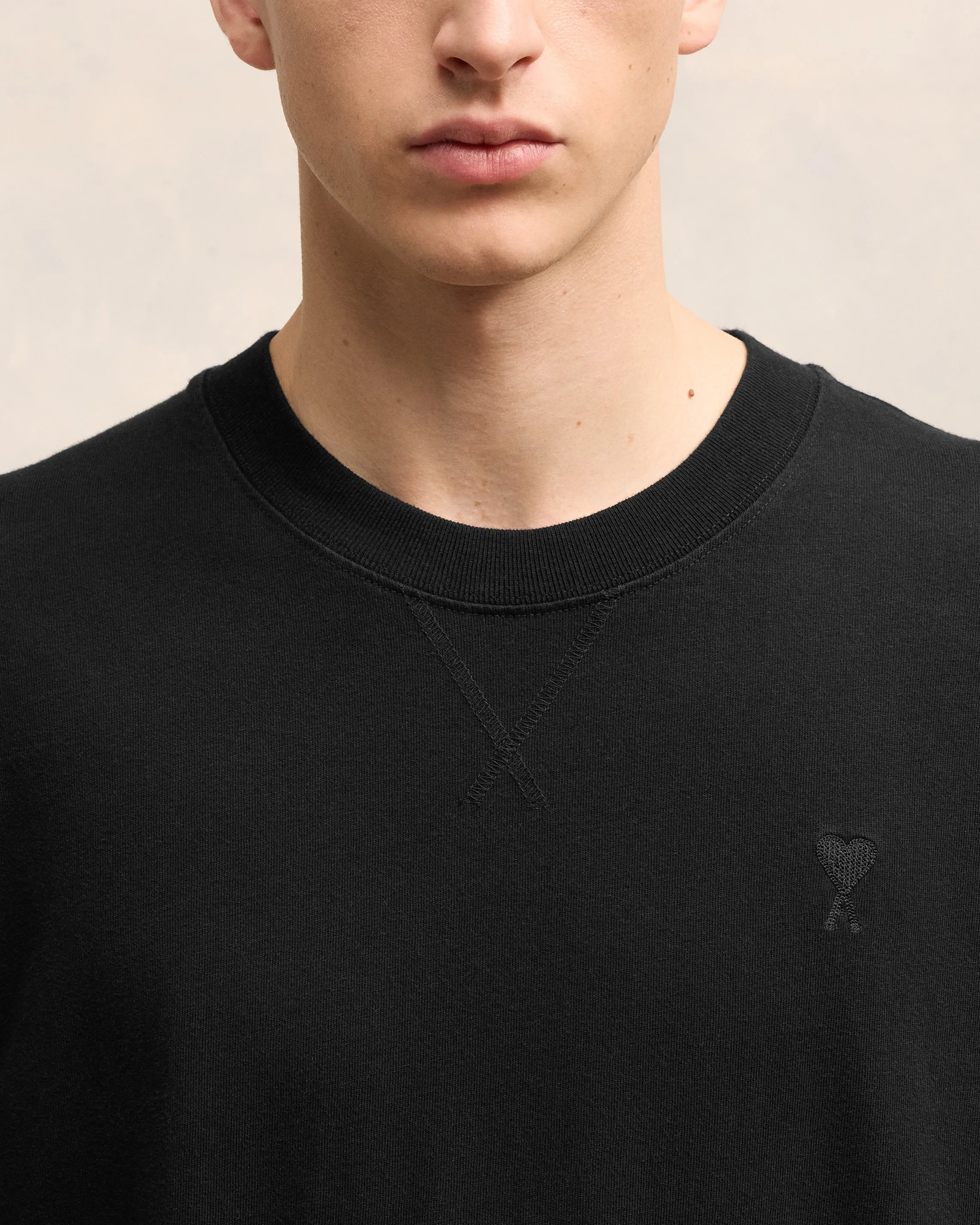 T-shirt Noir Ami de Coeur En Coton sold by Ami product image thumbnail 4