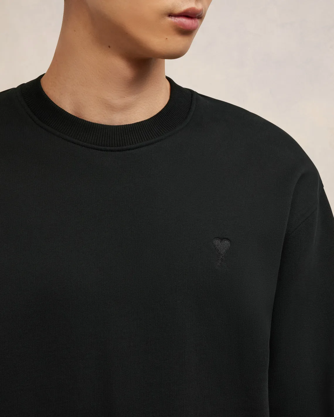 Sweatshirt Noir Ami de Coeur En Coton sold by Ami product image thumbnail 3