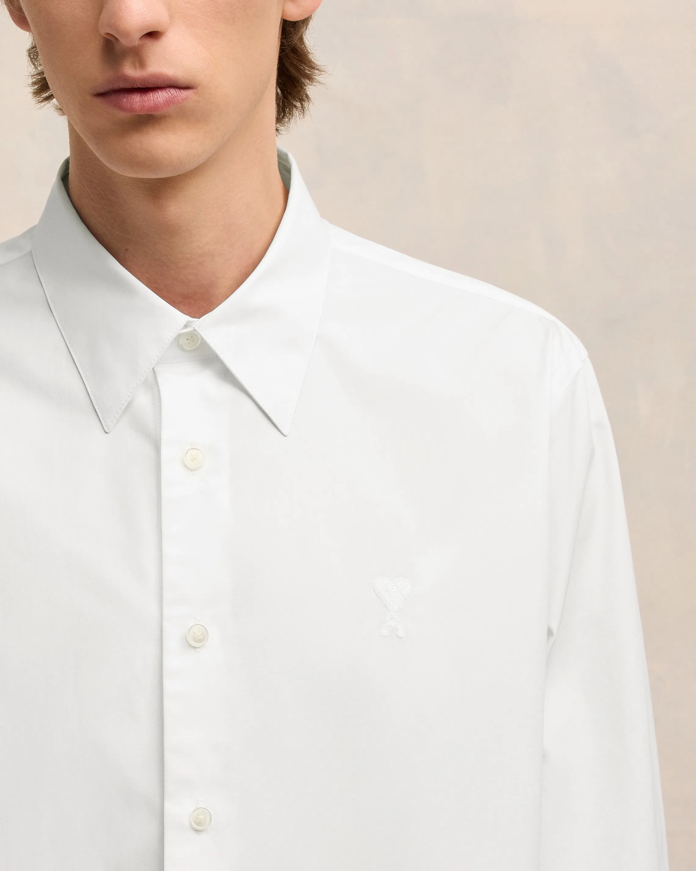 Chemise Classique Blanche Ami de Coeur En Coton sold by Ami product image thumbnail 4