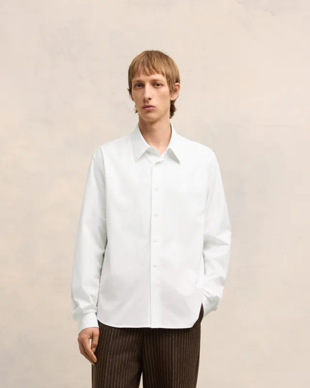 Chemise Classique Blanche Ami de Coeur En Coton sold by Ami