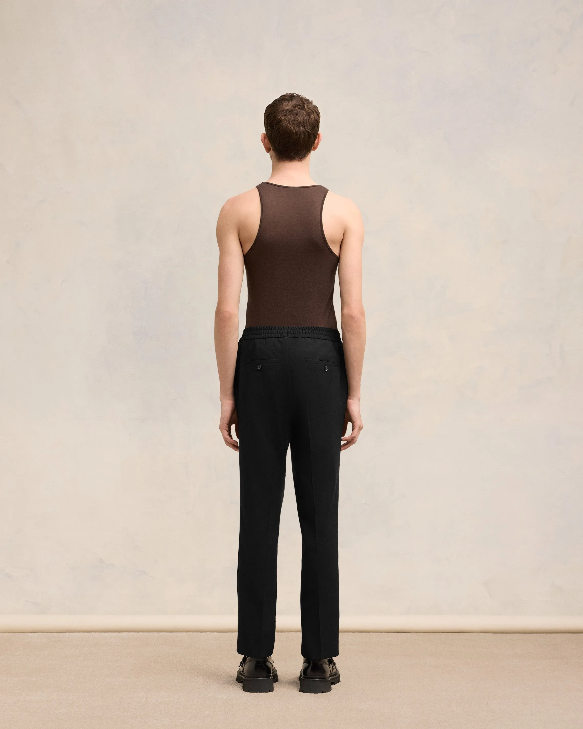 Pantalon Noir Taille Elastiquée En Laine sold by Ami product image thumbnail 4