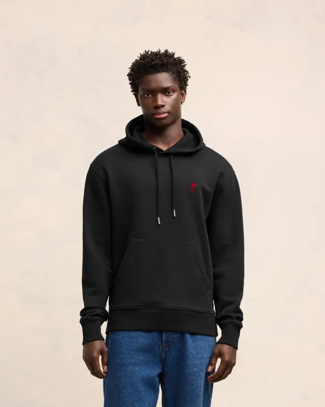Hoodie Noir Ami De Coeur En Coton Biologique sold by Ami