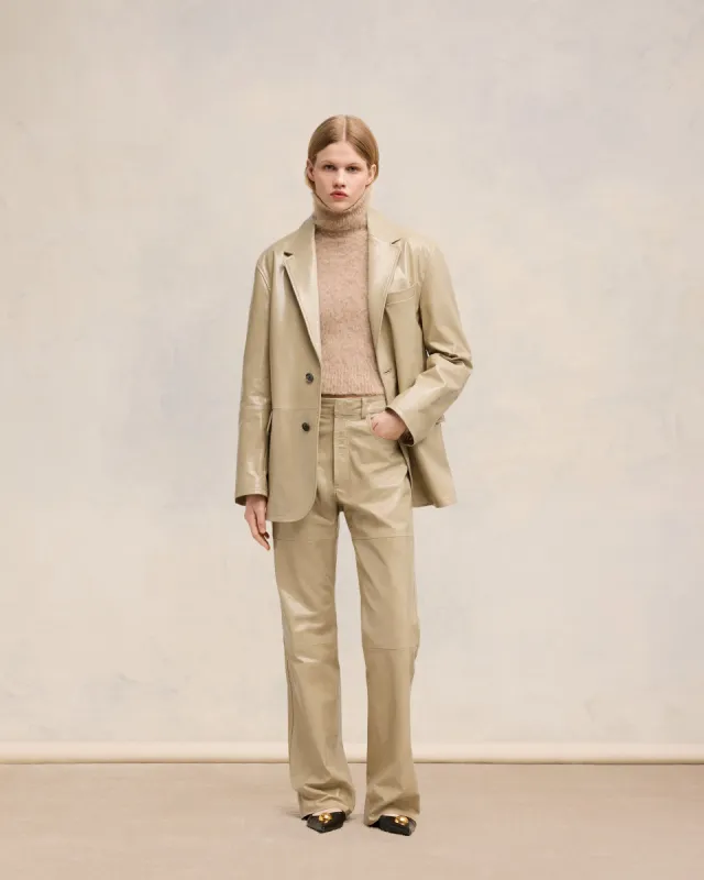 Veste Deux Boutons En Cuir sold by Ami