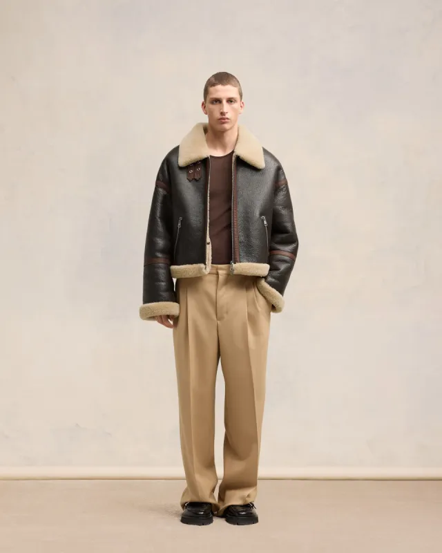 Veste Zippée En Shearling sold by Ami