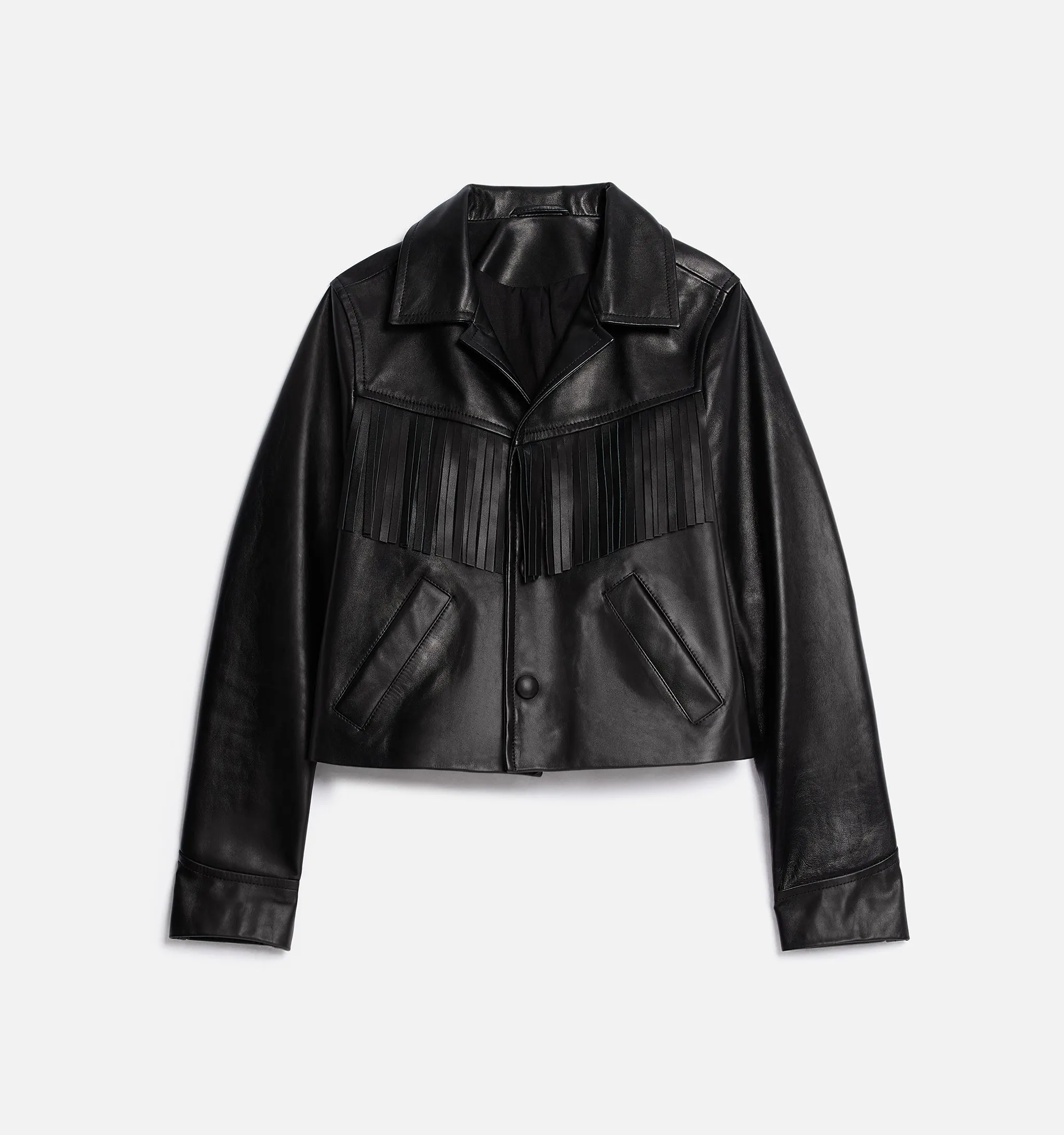 Veste Boutonnée A Franges En Cuir sold by Ami product image thumbnail 2