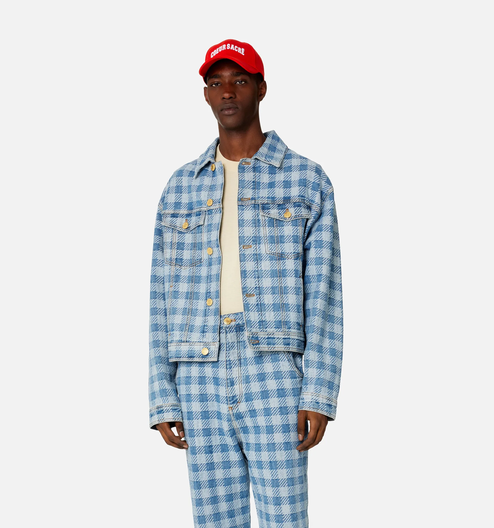 Veste Boule En Denim Vichy sold by Ami product image thumbnail 4