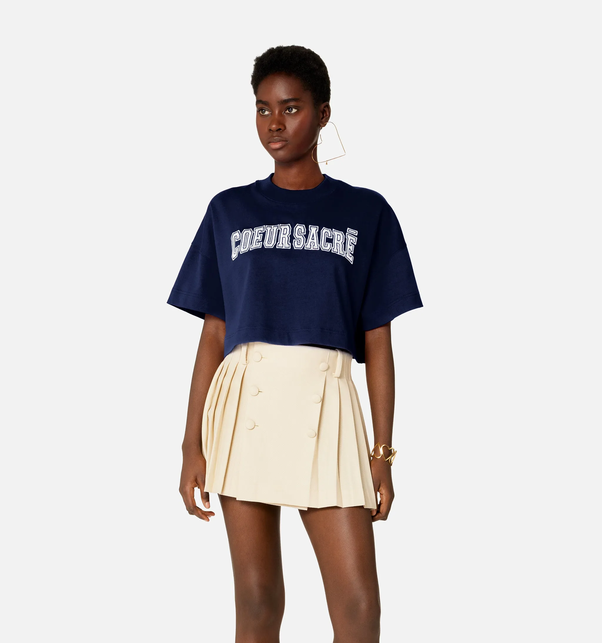 T-shirt Cropped Coeur Sacré sold by Ami