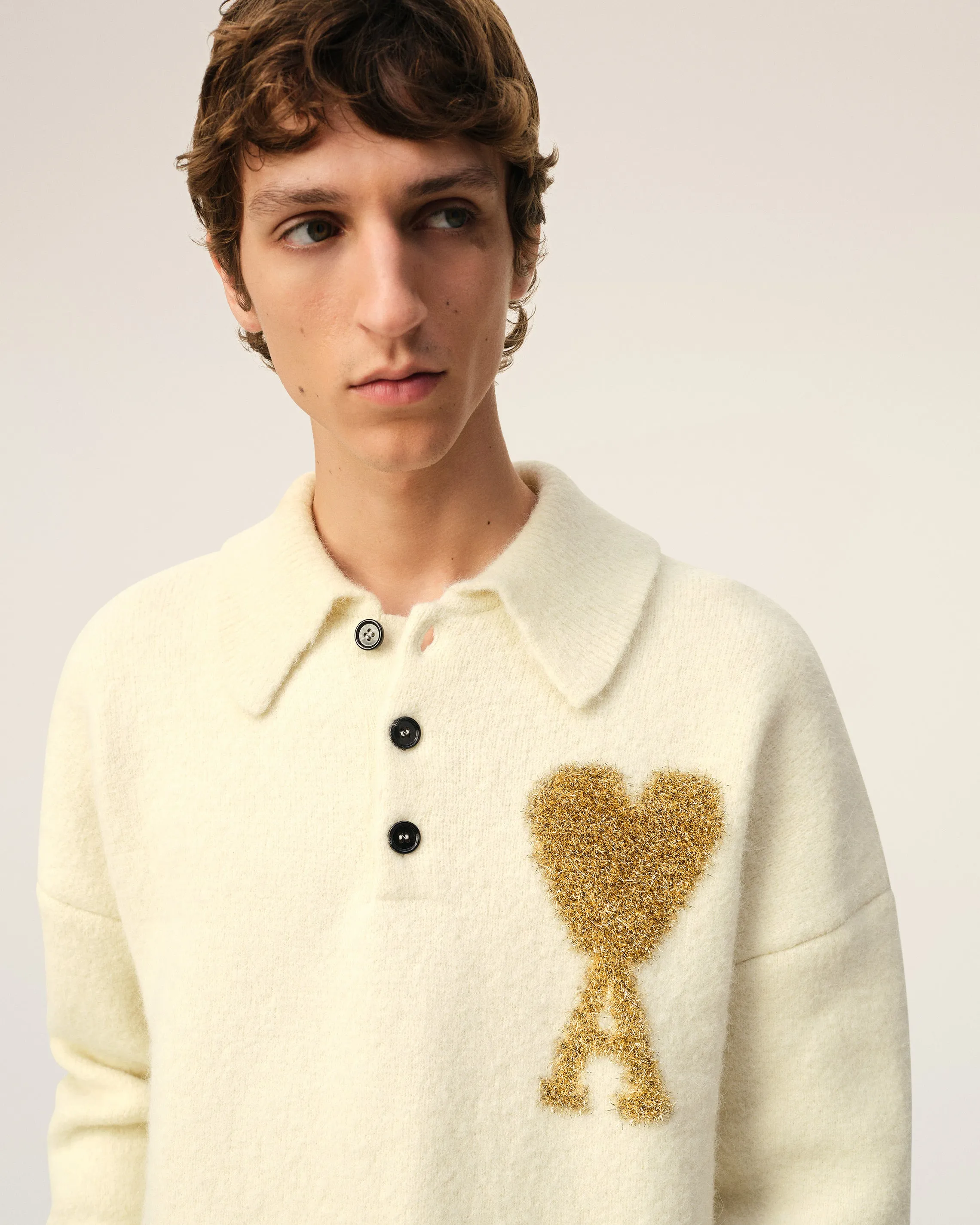 Polo Ami de Coeur Ecru sold by Ami product image thumbnail 4