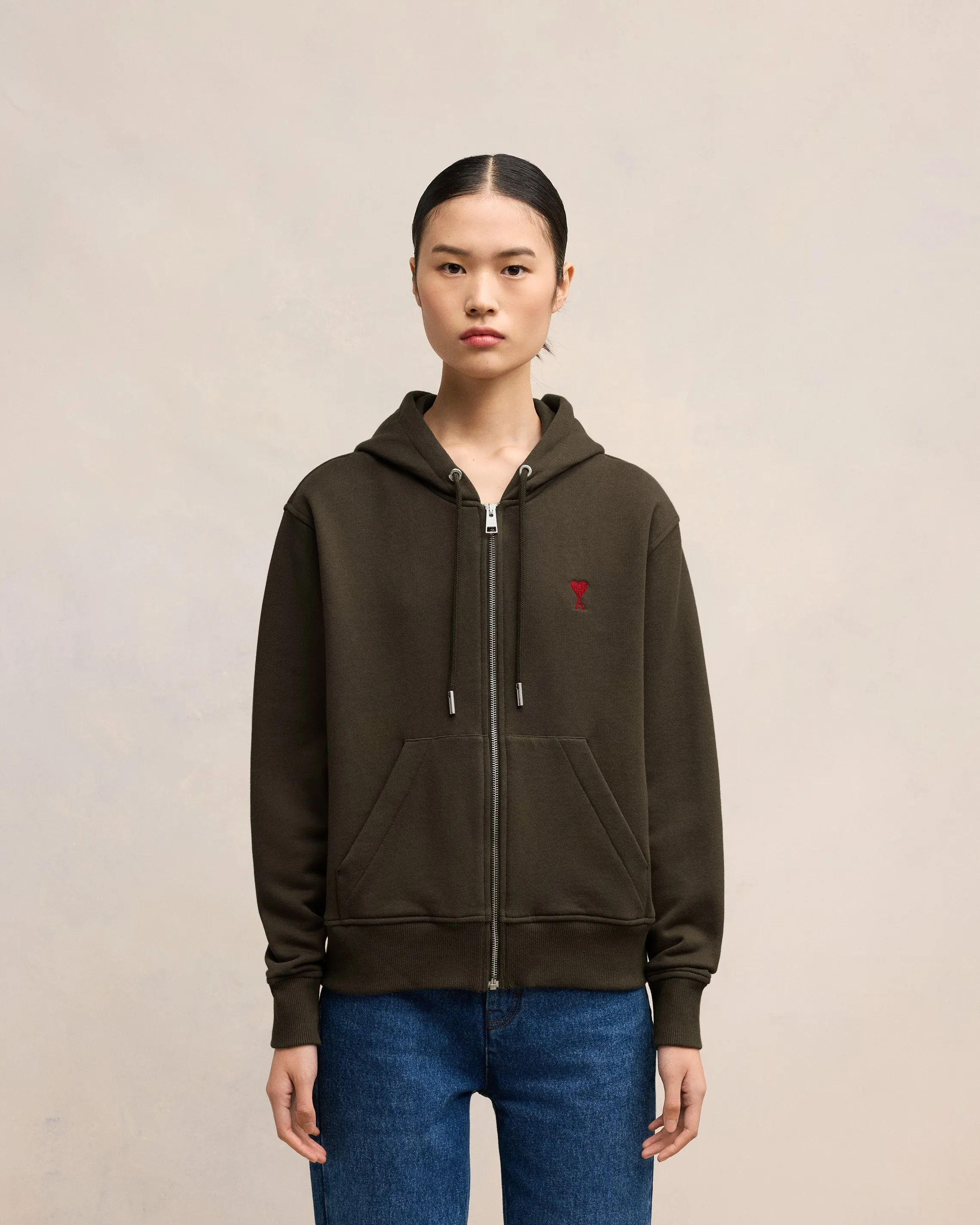 Hoodie Zippé Ami de Coeur Rouge sold by Ami product image thumbnail 4