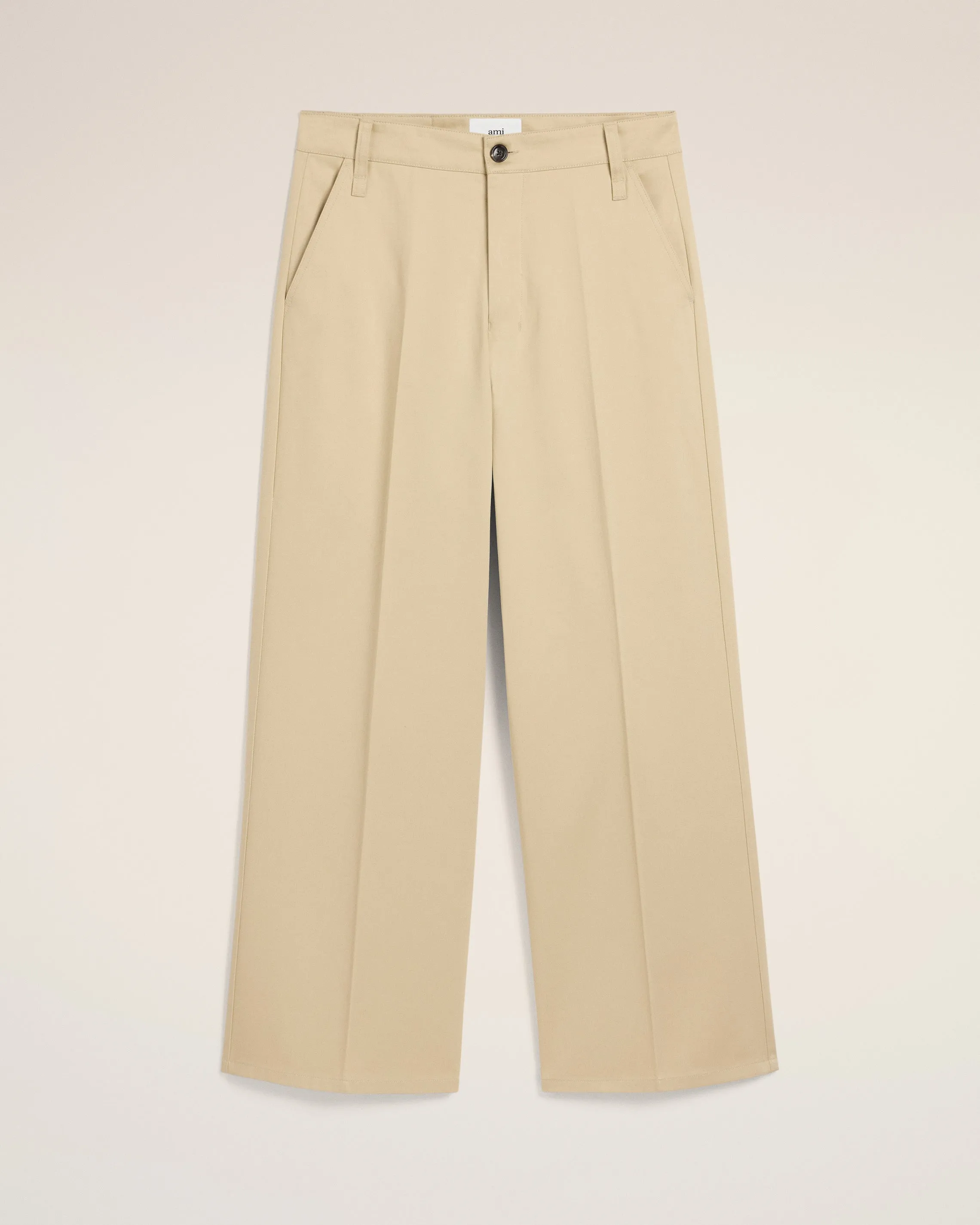 Pantalon Beige Coupe Baggy En Coton sold by Ami product image thumbnail 2