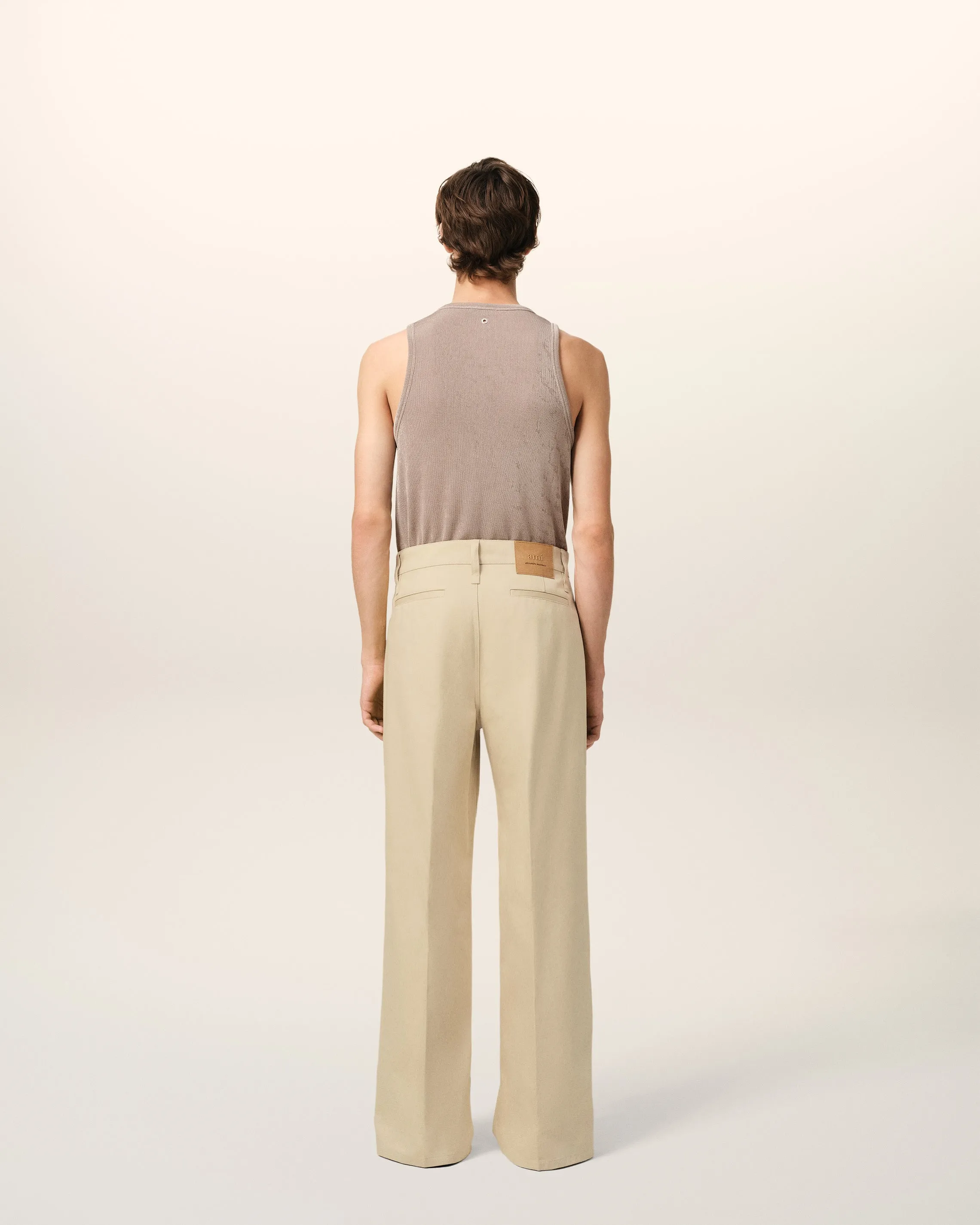 Pantalon Beige Coupe Baggy En Coton sold by Ami product image thumbnail 4