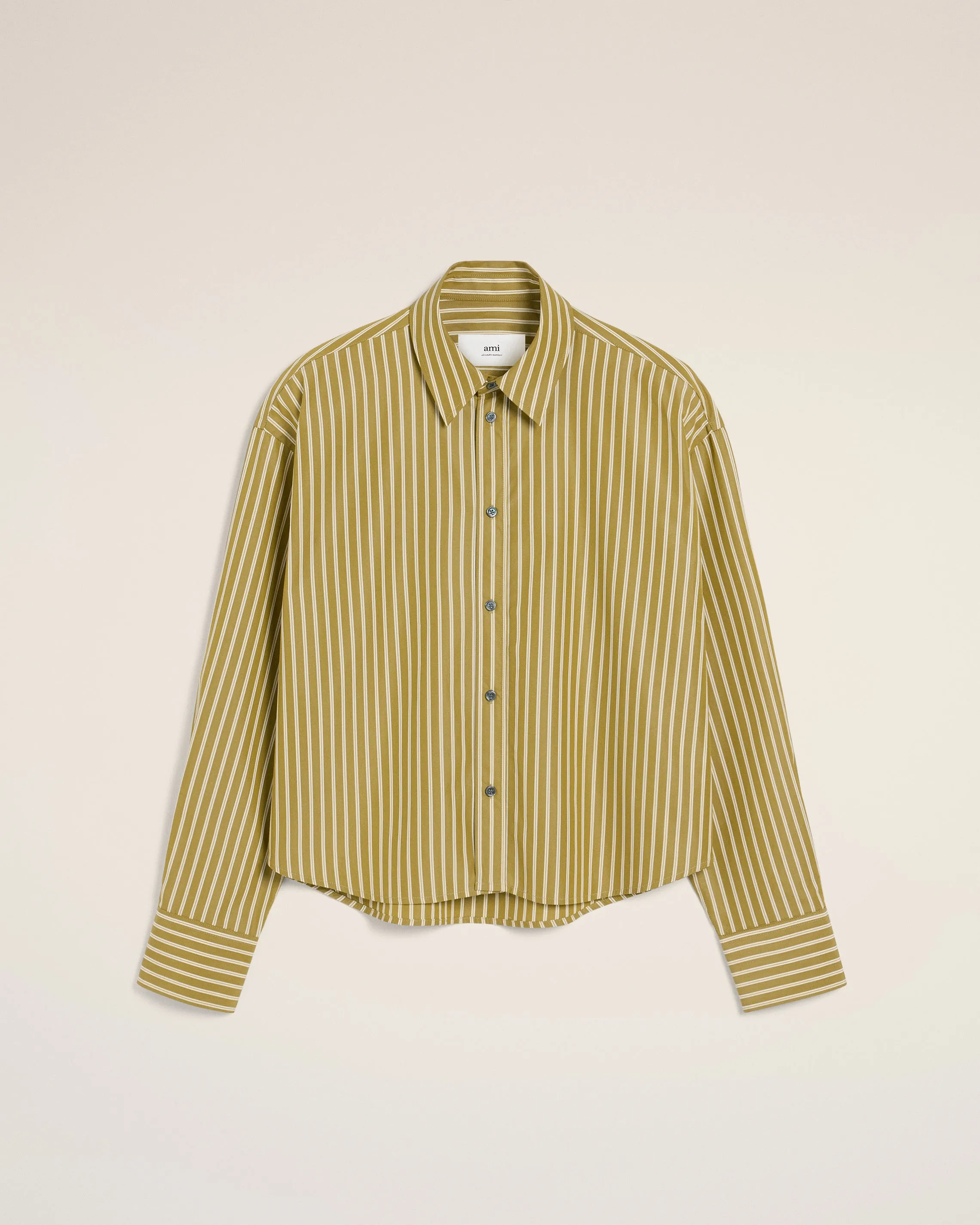 Chemise Kaki Cropped Oversize En Coton sold by Ami product image thumbnail 2