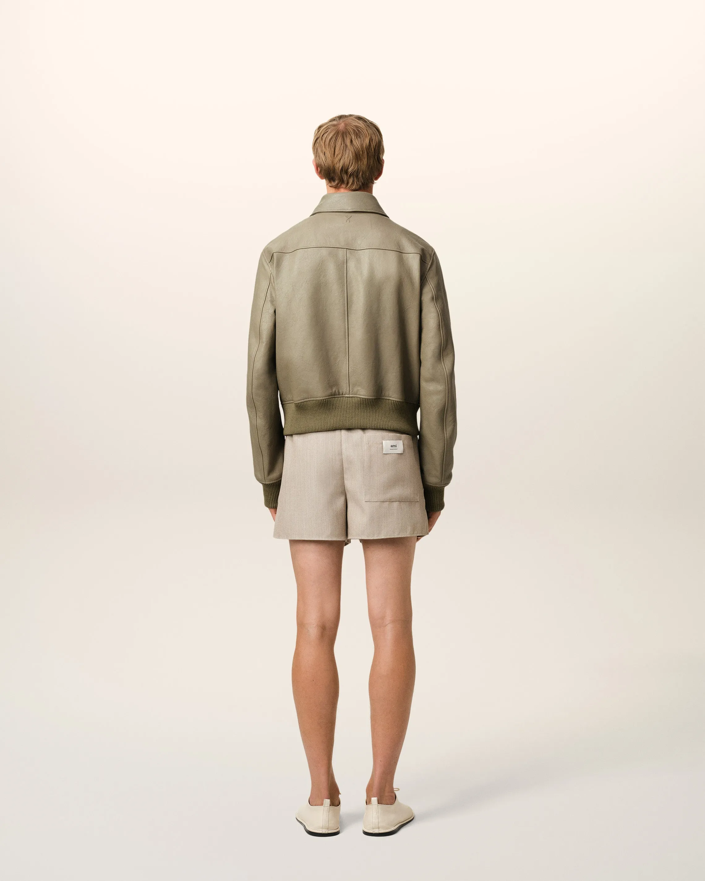Veste Verte Zippée En Cuir sold by Ami product image thumbnail 5