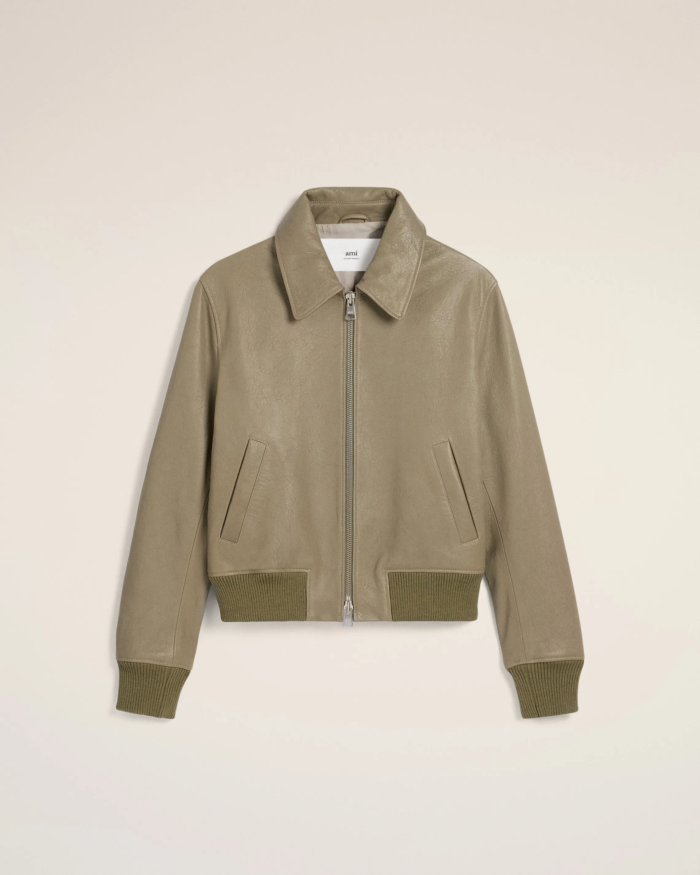 Veste Verte Zippée En Cuir sold by Ami product image thumbnail 2