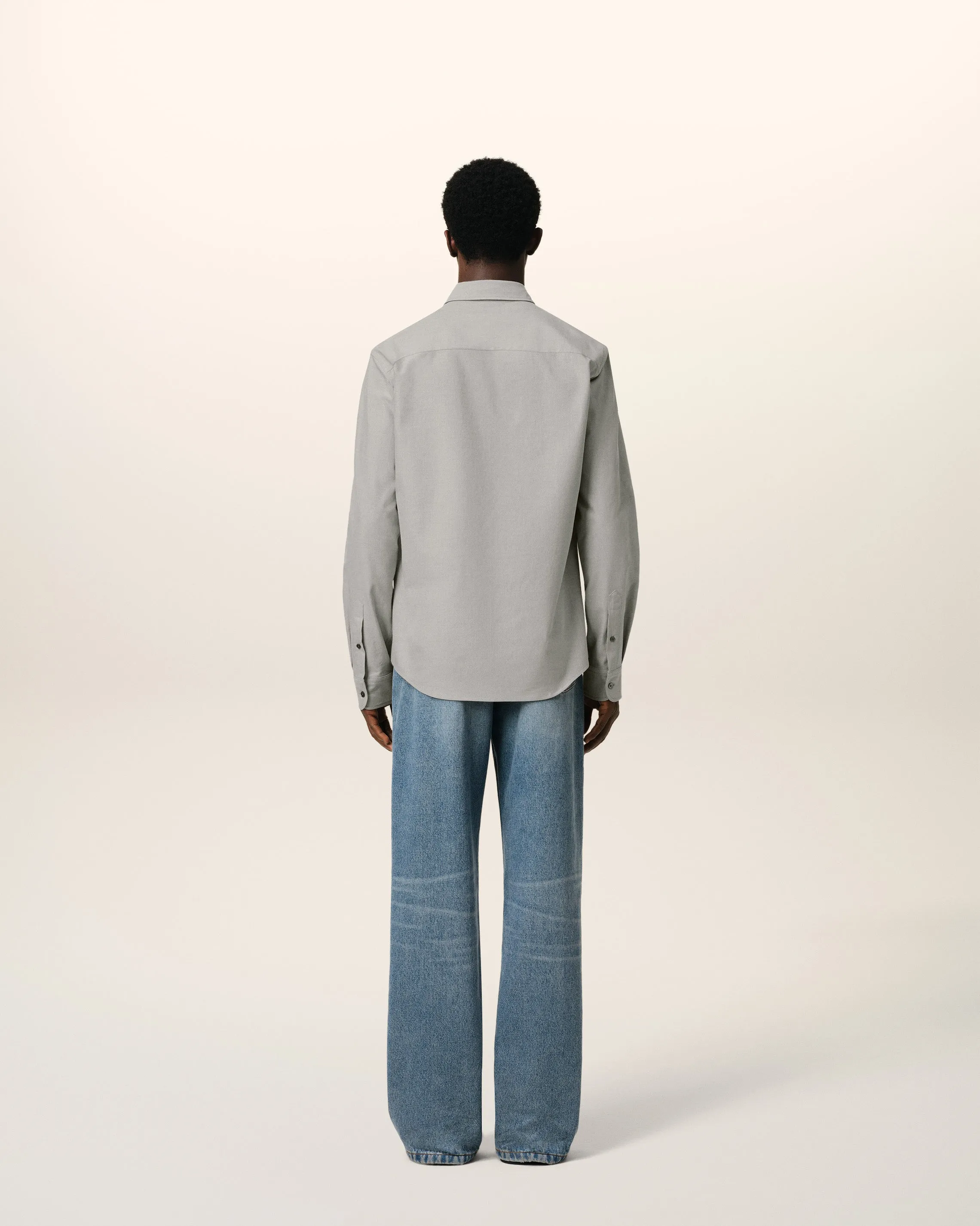 Chemise Grise Col Boutonné Ami de Coeur En Coton sold by Ami product image thumbnail 5