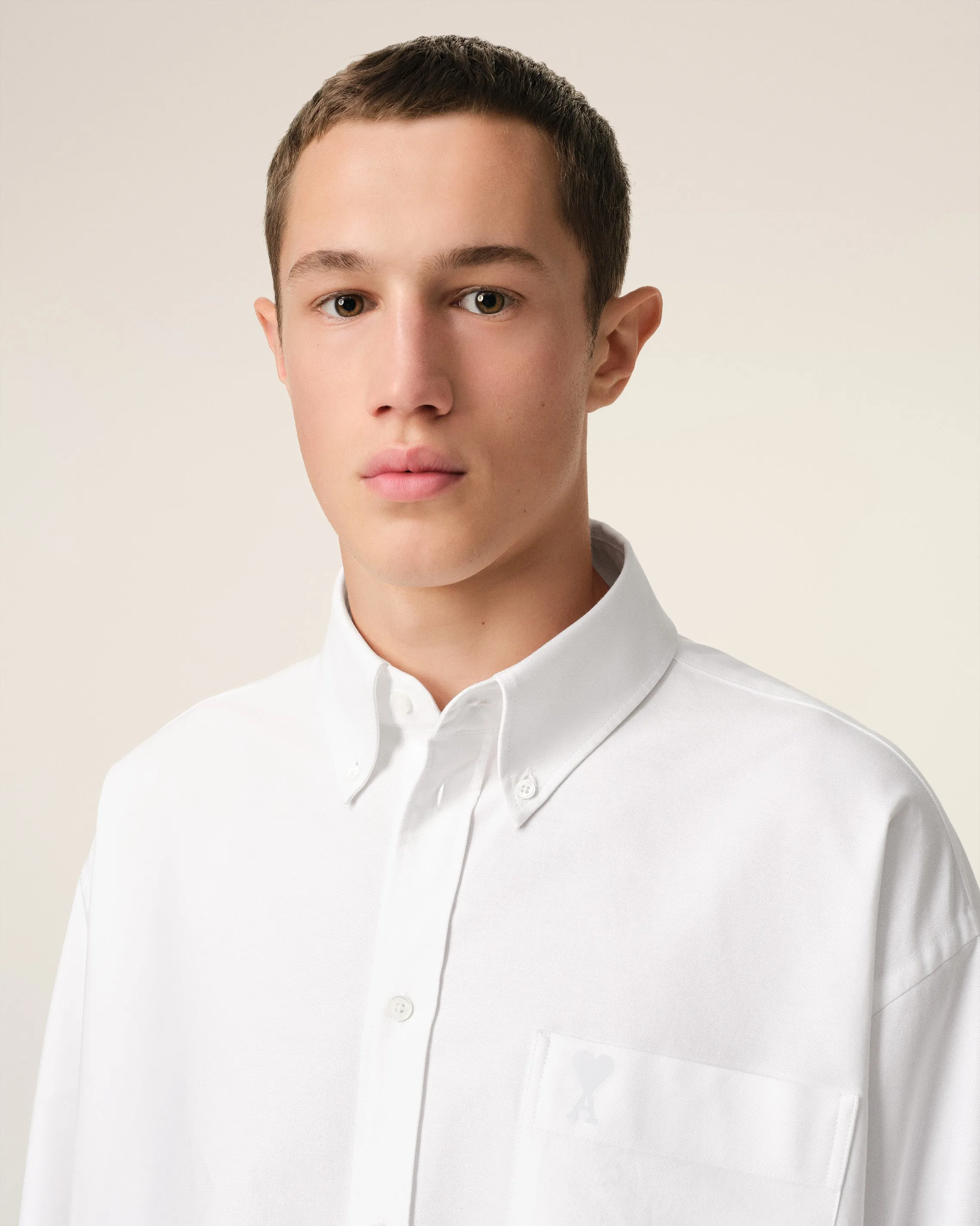 Chemise Blanche Cropped Oversize En Coton sold by Ami product image thumbnail 4