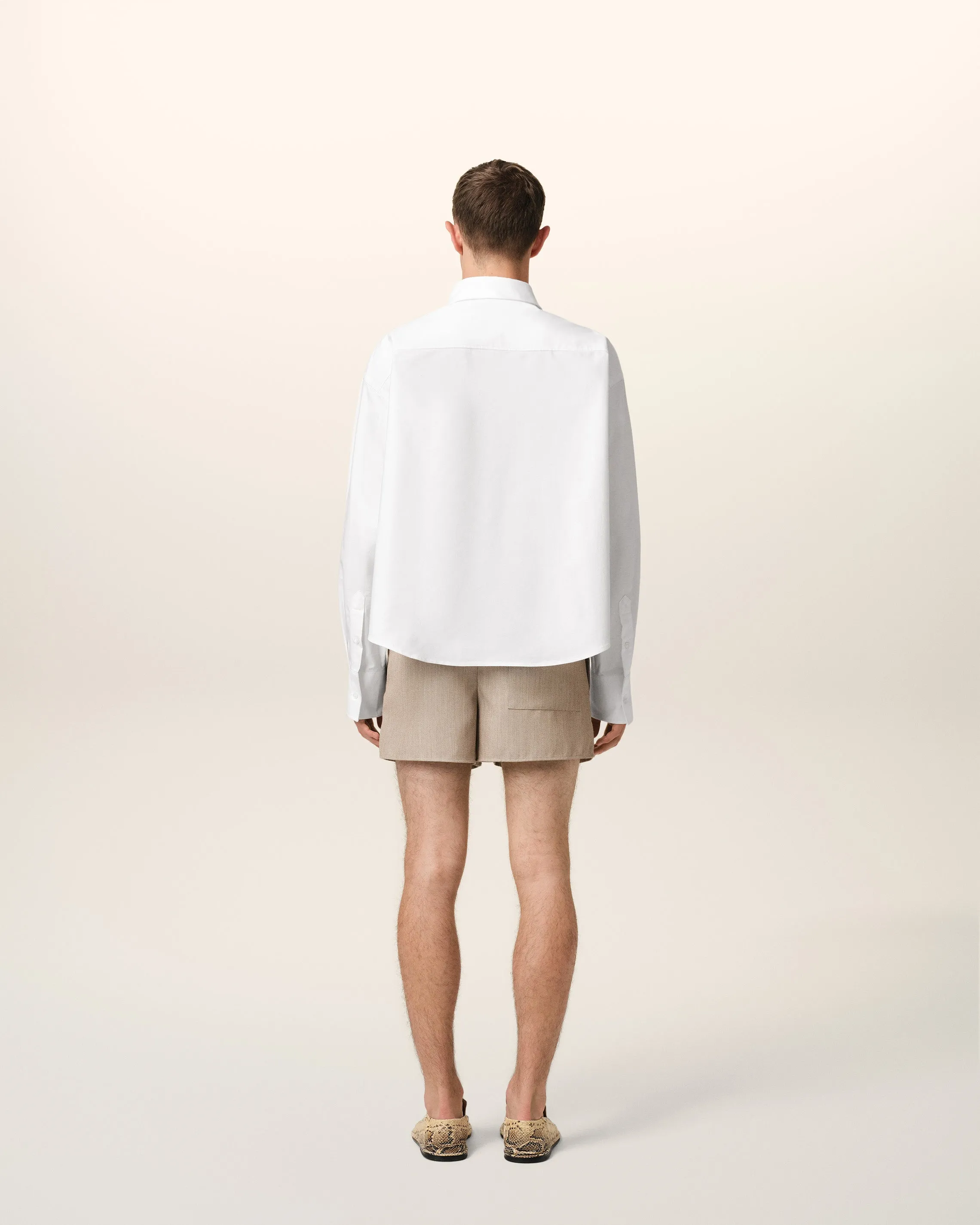 Chemise Blanche Cropped Oversize En Coton sold by Ami product image thumbnail 5
