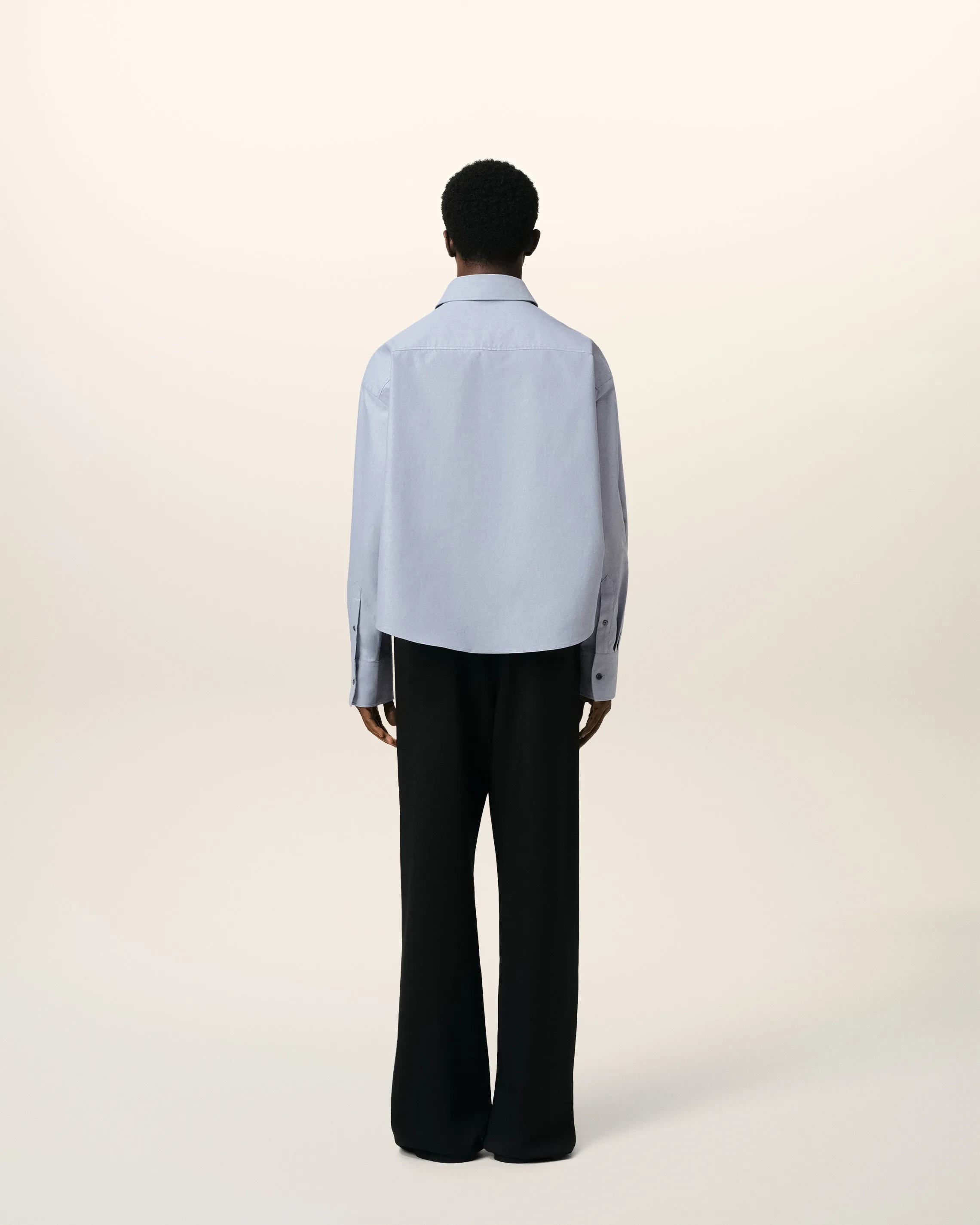 Chemise Bleue Cropped Oversize Col Boutonné En Coton sold by Ami product image thumbnail 5