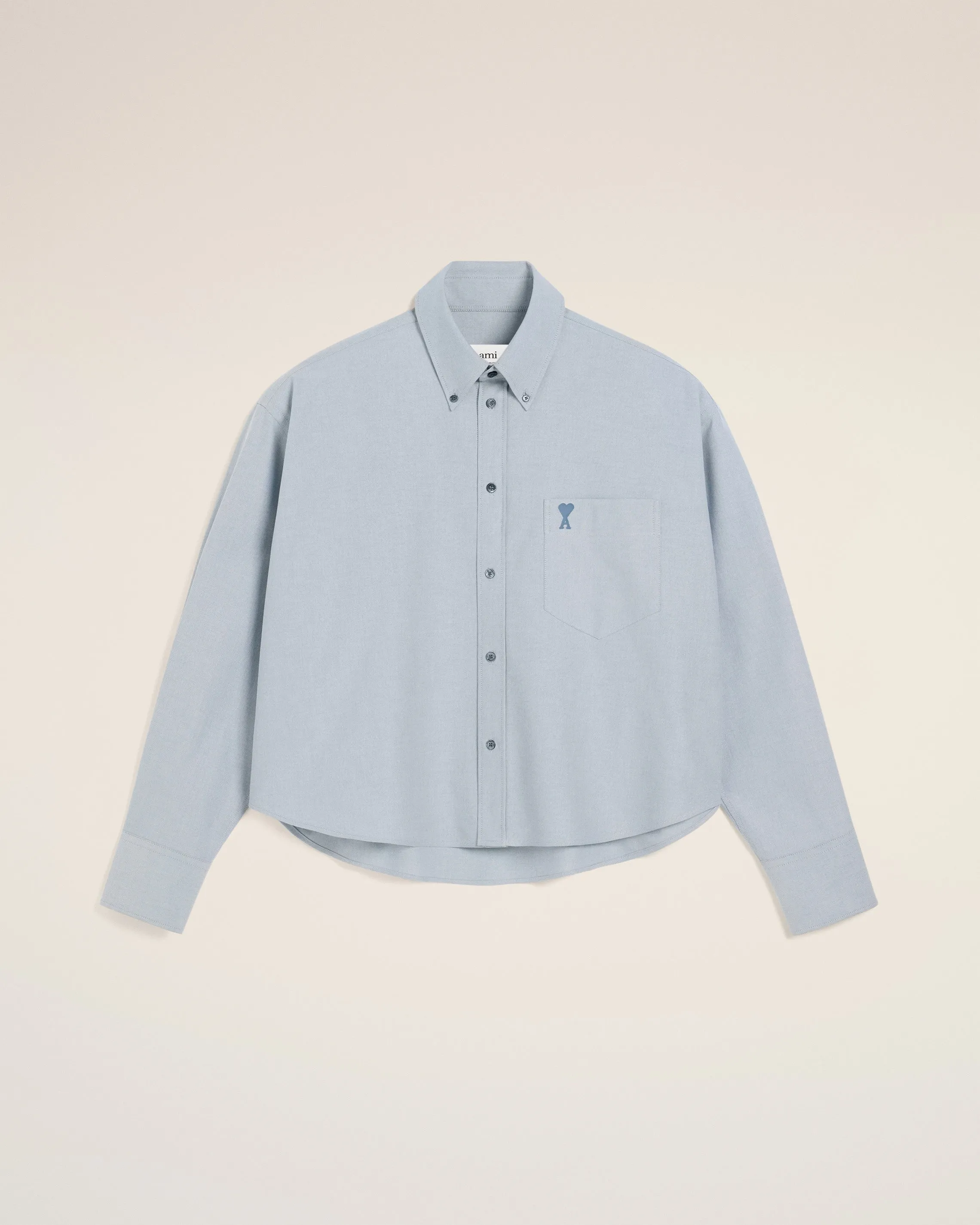 Chemise Bleue Cropped Oversize Col Boutonné En Coton sold by Ami product image thumbnail 2