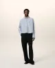 Chemise Bleue Cropped Oversize Col Boutonné En Coton sold by Ami