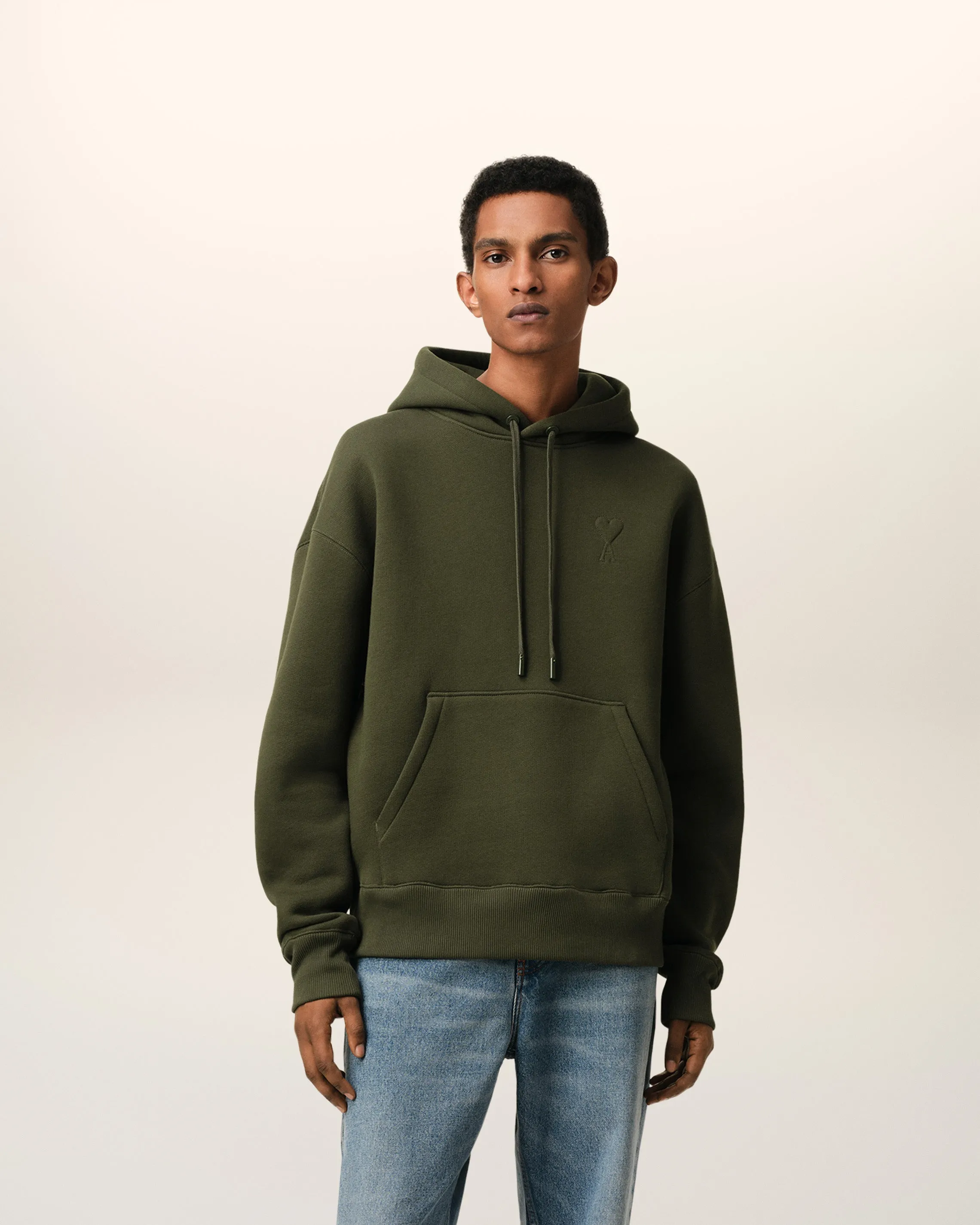 Hoodie Vert Ami de Coeur En Coton sold by Ami