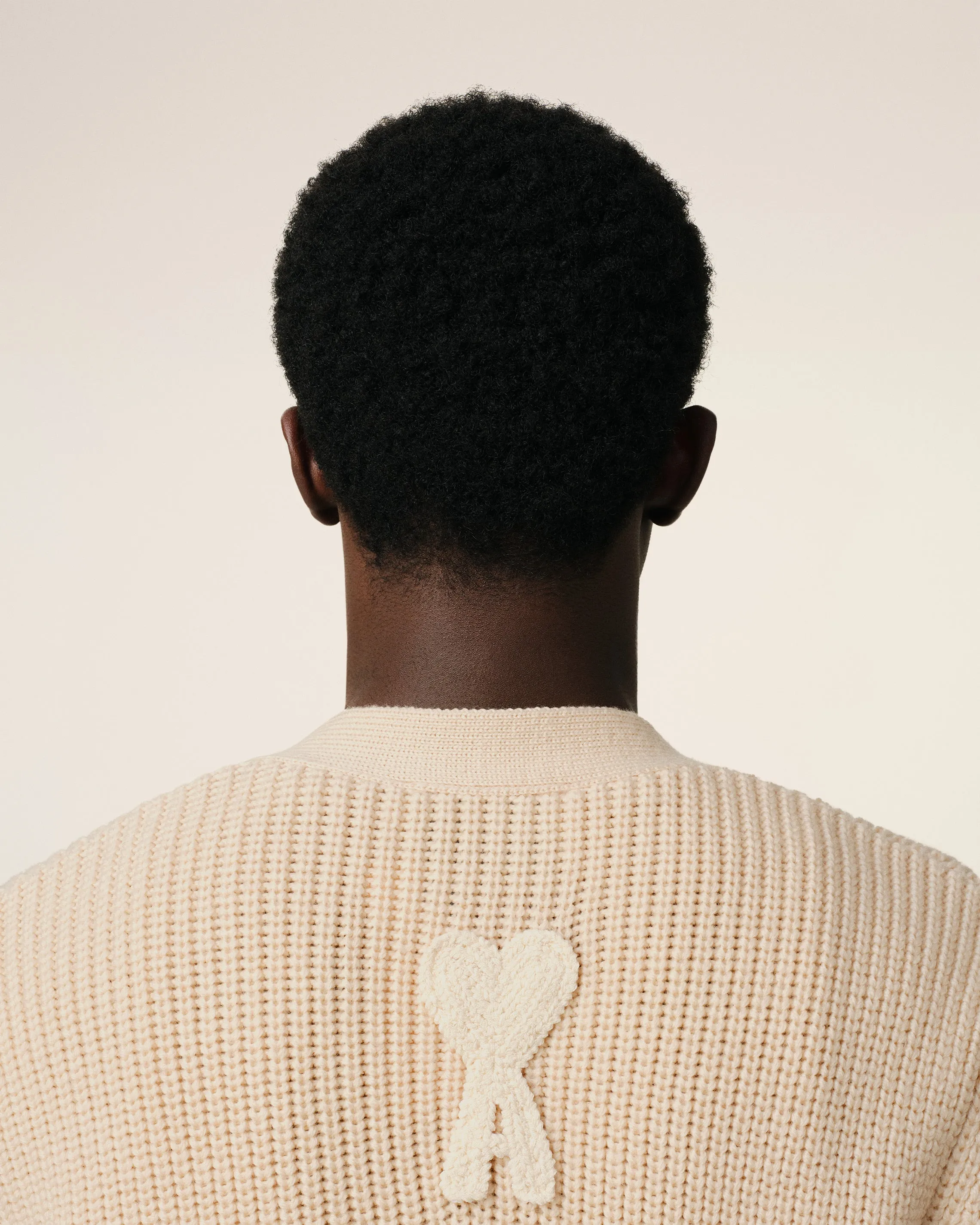 Cardigan Beige A Côtes En Laine sold by Ami product image thumbnail 4