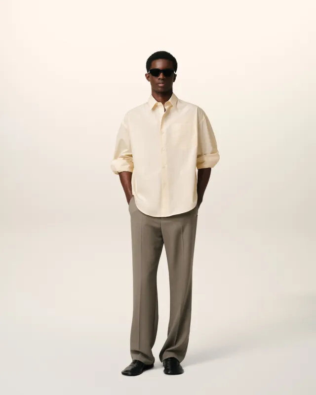 Chemise Beige Coupe Boxy Ami de Coeur En Coton sold by Ami