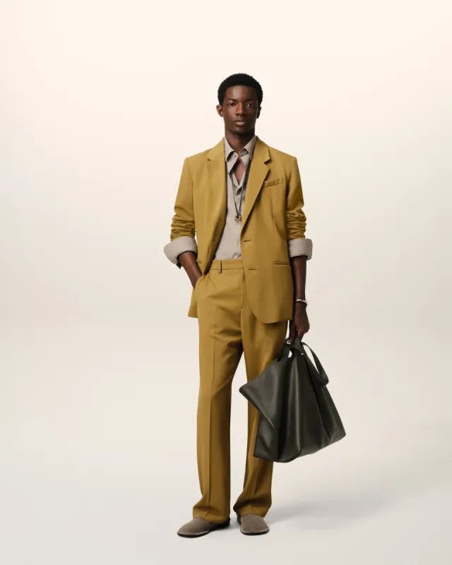 Veste Moutarde Semi-Doublée En Laine sold by Ami